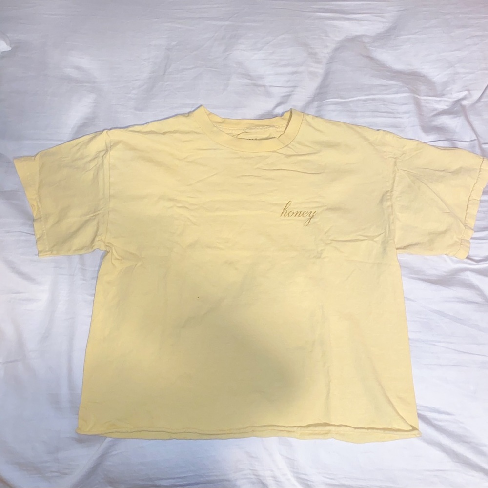 brandy melville honey crop top
